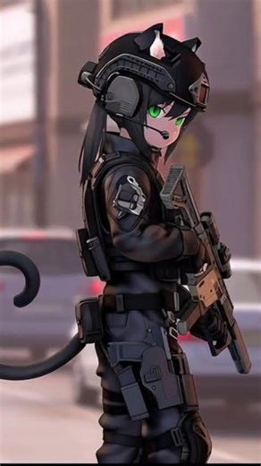 Arma Modelo: MP7 Heckler & Koch #animeart #girlsfrontline2exilium #animeai #arknights #nekogirl