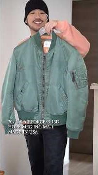 Recommended American casual outerwear. A vintage MA-1 is the way to go! [U.S. AIR FORCE] #America...