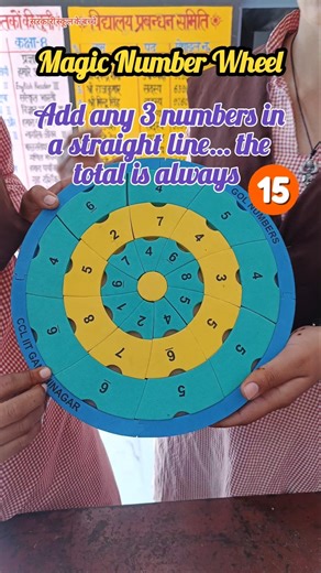 Any 3 numbers in a line = 15! 🔢✨ Golnumbers #MathMagic #FunMath #ScienceWaliMadam