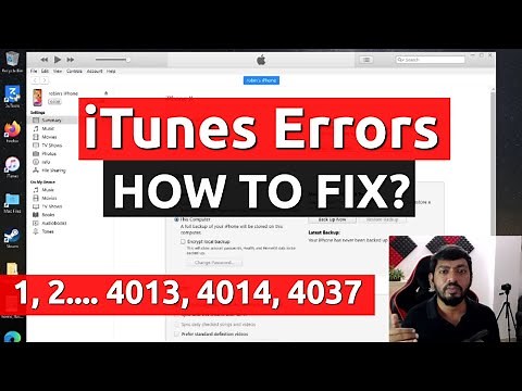 iTunes ERRORS [1,2….4000,4013] HOW TO FIX?