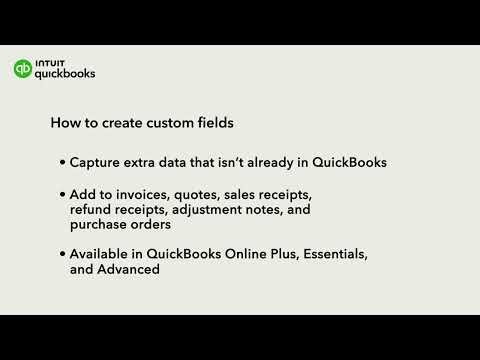 How to create custom fields in QuickBooks Online