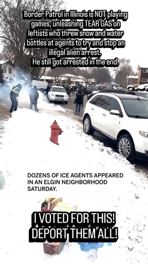 Border Patrol in Illinois is NOT playing games, unleashing TEAR GAS on leftists who threw snow and water bottles at agents to try and stop an illegal alien arrest. He still got arrested in the end. I VOTED FOR THIS! DEPORT THEM ALL! | Steak For Breakfast Podcast