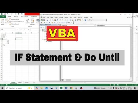 VBA - IF Statement and Do Until | VBA Do Until Loop | #vba | #vbaexcel