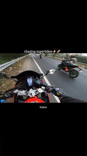 Chasing superbikes🚀⚡#short #shortsfeed #trendingshorts #superbikes