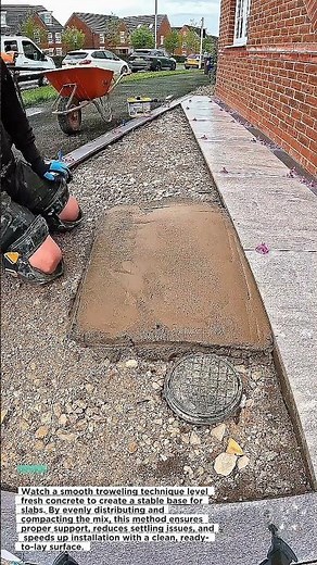 Perfect Concrete Base Trick For Patio Slabs