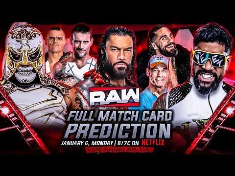 WWE RAW Netflix Debut Full Match Card Predictions | Wrestle Freakin