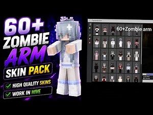 60+ ZOMBIE ARM SKINS That WORK on THE HIVE! 🧟‍♂️ | MCPE/MCBE Skin Pack