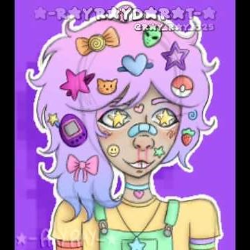 Drawing ocs based on asthetics/styles part 1!! (decora/kidcore?) #oc #speeddraw #decora #kidcore