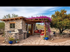 52 Stunning Spanish Stone House Designs With Outdoor Kitchens And Desert Landscapes