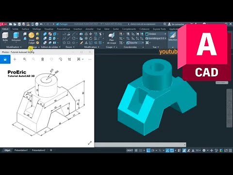 Comment faire une Modélisation 3D sur AutoCAD - Partie 1/2