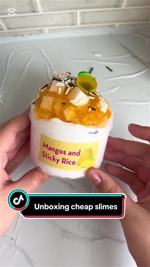 Unboxing Cheap Slimes Part 3: Mango Sticky Rice Review