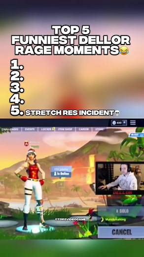 Top 5 Funniest Dellor Rage Moments in Fortnite