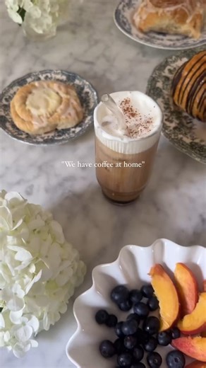 Comfy get-up. Amazing smells. At-home coffee has its serious perks. 😋We’re swooning over this recipe from @chelsderks on IG featuring our smooth and flavorful Velvet Moon Espresso Roast! ☕ | Cameron's Coffee