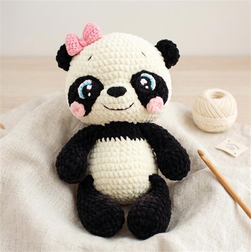 Crochet Panda Pattern PDF Amigurumi Panda Plush Toy Cute Kawaii Bear Crochet Pattern Easy Beginner DIY Gift (english) Cute Crochet Tutorials - Etsy
