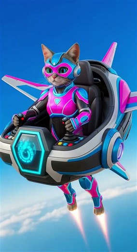 Sky Hero Rescue: Brave Female Cat Saves Male Cat from Airplane Crash