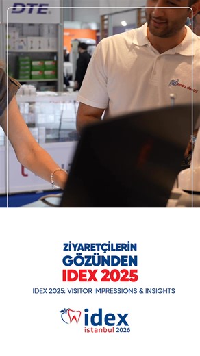 🔴Our visitors shared their thoughts on IDEX Istanbul 2025. As one of the leading gatherings in the dental industry, IDEX 2025 offered an exceptional experience filled with innovation and inspiring collaborations. Now, we’re already looking forward to the next edition—and we can’t wait to welcome you again! 🦷 🔴Ziyaretçilerimiz IDEX İstanbul 2025 hakkındaki görüşlerini paylaştı. Dental sektörün önde gelen buluşmalarından biri olan IDEX 2025, yenilikçi çözümler ve ilham verici iş birlikleriyle u