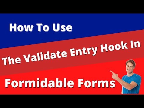 Formidable Forms - How to use the Validate Entry Hook