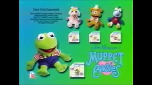 Muppet Babies Plush Toys with DVD Commercials