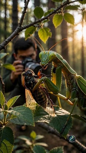 Praying Mantis vs Cicada | The Silent Hunter Strikes