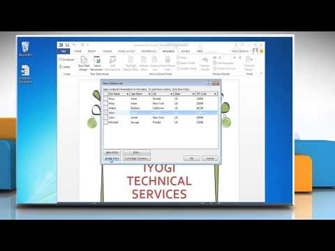How to use Mail Merge in MS Word 2013