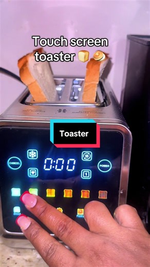 Such a smart little kitchen upgrade 🤍 makes mornings so much easier. #KitchenEssentials #HomeFinds #KitchenUpgrade #HomeAppliances #touchscreentoaster