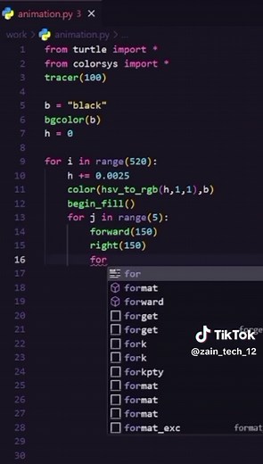 Python Turtle Rotating Star Animation: Fun Coding Project