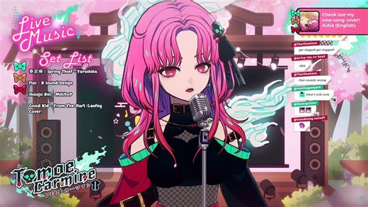 Hi, I say this without as MUCH as a single inkling of exaggeration. That Miss Tomoe Carmine (Of the hit Indie Group Ephemira) is one of the most talented V-singers this world over. Every time I hear her sing, be it a karaoke, a relay, or a cover I'm jaw dropped. She can pump out a cover faster then you can say "TOMOE CARMINE?!" and they are of the upmost peak of quality. I can and will listen to her voice forever and ever, and I'm so glad to have been able to meet someone like her in my lifetime