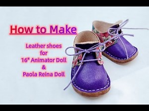 How to Make Doll Leather shoe