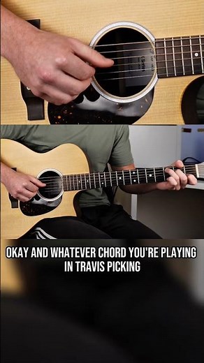 How to Travis Pick: Step 1 - Thumb Notes #fingerpicking #travispicking #fingerstyle #guitarlesson