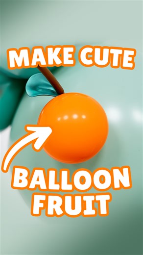 Make cute balloon fruit 🍊 Eloise is a genius! We honestly don't know how she comes up with such incredible designs, and this week she came back to give us a tutorial on how to make balloon fruit! 🍊🍎🍆 | Balloon Market
