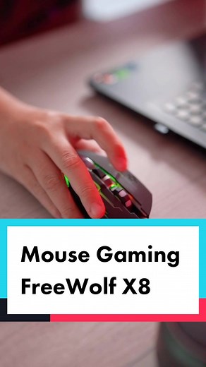 Mouse Gaming FreeWolf X8 #mousegaming #kelastekno #dhiarcom