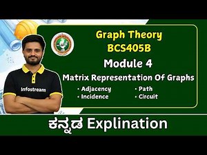 Matrix representation of graphs - Adjacency , incidence , path , circuit | Graph Theroy | VTU