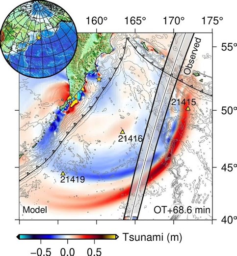 Model Animation of M8.8 Kamchatka, Russia 2025 Tsunami