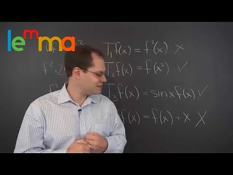 Linear Algebra 15j: Example of Nonlinear Transformations of Functions