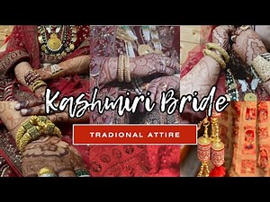 Kashmiri Bride on Her Wedding Day | Traditional Beauty | wazwan | |marriage|