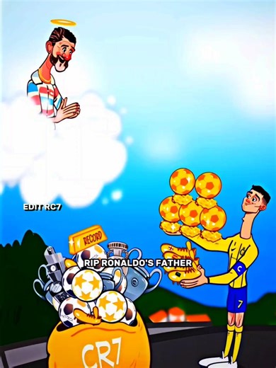 Tribute to Ronaldo's father❤️‍🩹🥺 #ronaldo #father #rip #animation #shorts #edit