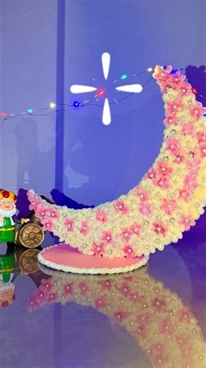Creating the Floral Crescent for Ramadan 🌙🌸 #Ramadan #RamadanDecor