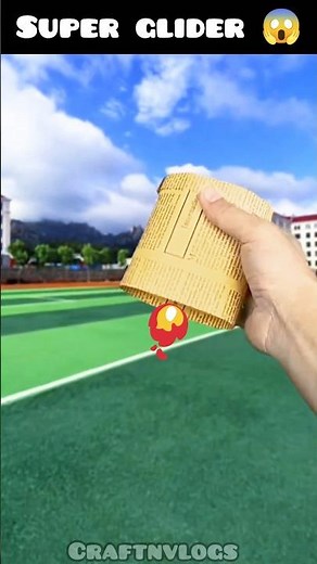 How to Make Glider Plane ✈️ With Craft Paper 😱 || Best paper plane 🫡 ‪@Craftorgami‬ #shorts #craft