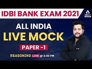 IDBI Bank Exam 2021 | Reasoning | All India Live Mock #1