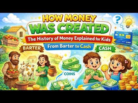 How Money Was Created | The History of Money Explained for Kids | From Barter to Cash