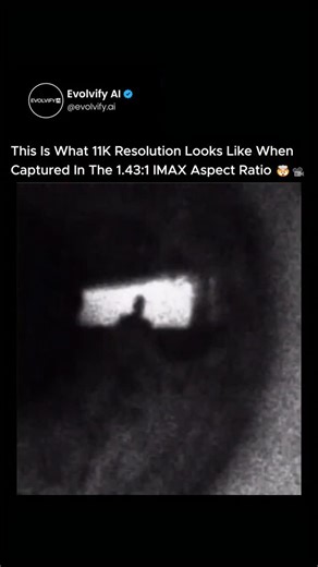 Evolvify AI on Instagram: "Most people think 4K is the peak of resolution. For Christopher Nolan, it’s a starting point. 🤯📽️ You are watching an 11K digital scan of a single frame of 70mm IMAX film from Oppenheimer. This isn't digital trickery; it's a brutal demonstration of analog physics. A digital sensor uses a fixed grid of pixels to capture an image. IMAX film uses a massive physical negative coated in a random pattern of microscopic, light-sensitive silver halide crystals. The result is