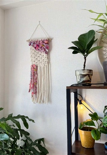 Macraweaving🪢 #fiberart#yarn#weaving#macrame#handmade