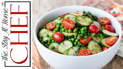 Dill pea and cucumber salad