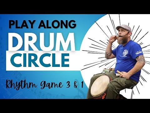Drum Circle Play Along. Learn 3 & 1 Rhythm Game - Improve Deep Listening, Solos, & Group Drumming!