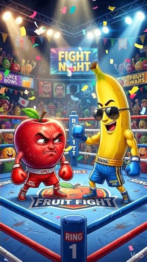 Apple vs Banana: The Fight Start 😤🍎🍌 #animationshorts #talkingthings #cartoon #funnyobjects