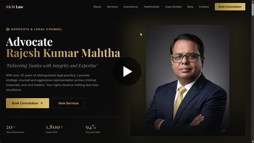 #freelance #webdevelopment #clientproject #portfoliowebsite #lawyer #ranchi #digitalpresence #fullstack #startup | Rakshit Raj