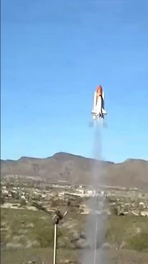 Estes Space Shuttle on a C6-3 (Full Video in Link Below) #modelrockets #estesrockets #spaceshuttle