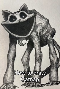 How to Draw Catnap from Poppy Playtime