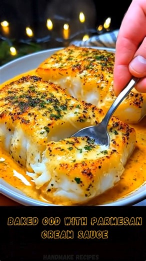 1.9K views | Baked Cod with Parmesan Cream Sauce 燎✨ Protein: 30 g...