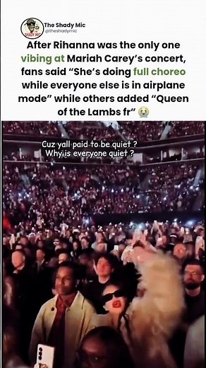 Rihanna vibes solo at "Mariah Carey concert" #rihanna #mariahcarey
